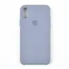 Силиконовый чехол для iPhone Xs (5.8), цвет grey blue миниатюра 1