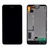 Дисплей Nokia 630 Lumia, 635, 636, 638 з тачскріном у зборі, уцінка, з рамкою,  колір чорний мініатюра 1