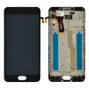 Дисплей для Meizu M5, M5 mini з тачскрином та рамкою в зборі, колір чорний, Orig PRC мініатюра 1