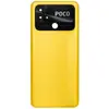 Задняя крышка для Xiaomi Poco C40, со стеклом камеры, цвет желтый миниатюра 1