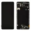 Дисплей Samsung A715F / DS Galaxy A71 з тачскрином і рамкою в зборі, колір чорний, Service Original мініатюра 1