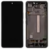 Дисплей для Samsung A536F Galaxy A53 2022 (GH82-28024D), з тачскріном і рамкою в зборі, колір чорний, сервісний оригінал мініатюра 1