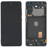 Дисплей для Samsung G780 Galaxy S20 FE, з таскріном і рамкою, чорний, OLED small LCD мініатюра 1