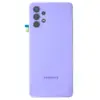 Задняя крышка для Samsung A325 Galaxy A32, со стеклом камеры, цвет фиолетовый миниатюра 1