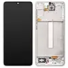 Дисплей для Samsung A336F/DS Galaxy A33 2022 (GH82-28143B), з тачскріном і рамкою в зборі, колір білий, сервісний оригінал мініатюра 1