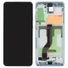 Дисплей для Samsung G985F Galaxy S20 Plus з тачскріном і рамкою, синій, OLED мініатюра 1