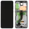 Дисплей для Samsung G985F Galaxy S20 Plus с тачскрином и рамкой в сборе, цвет серый, сервисный оригинал миниатюра 1