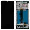 Дисплей для Motorola XT2097 E7 Power, з тачскріном і рамкою в зборі, колір чорний мініатюра 1