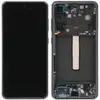 Дисплей для Samsung G990 Galaxy S21 2021, з тачскріном і рамкою, сірий, OLED мініатюра 1