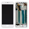 Дисплей для Meizu U10 з тачскрином та рамкою в зборі, колір білий, Orig PRC мініатюра 1
