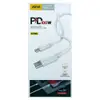 USB-C кабель Type-C Aspor A108L 2m 100W, колір білий, PD мініатюра 1