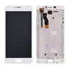 Дисплей для Meizu M5 Note з тачскрином та рамкою в зборі, колір білий мініатюра 1