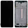 Дисплей для Samsung M536F Galaxy M53 2022, з тачскріном і рамкою в зборі, колір чорний, OLED мініатюра 1