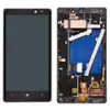 Дисплей для Nokia 930 Lumia з тачскрином та рамкою в зборі, колір чорний мініатюра 1