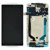 Дисплей Lenovo A7010 X3 Lite, Vibe K4 Note з тачскрином і рамкою в зборі, колір білий, оригінал мініатюра 1