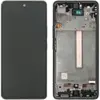 Дисплей для Samsung A536F Galaxy A53 2022, с тачскріном і рамкою в зборі, колір чорний, OLED small мініатюра 1