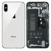Корпус для iPhone XS (5.8) + акумулятор, колір срібло, оригінал з розбору мініатюра 1