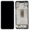 Дисплей для Samsung Galaxy M54 5G 2023 (M546) (GH82-31340A), з тачскріном і рамкою в зборі, колір чорний, сервісний оригінал мініатюра 1