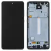 Дисплей для Samsung A525F /DS Galaxy A52 2021 с тачскрином и рамкой в сборе, цвет черный, сервисный оригинал миниатюра 1