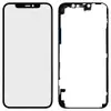 Стекло с рамкой + OCA пленка для iPhone 12/iPhone 12 Pro, цвет черный миниатюра 1