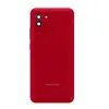 Задня кришка для Samsung A035 Galaxy A03 2022, зі склом камери, колір червоний мініатюра 1