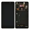 Дисплей для Lenovo A7000 с тачскрином и рамкой в сборе, цвет черный, оригинал миниатюра 1