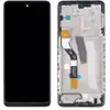 Дисплей для Motorola XT2171 Moto G51 5G, з тачскріном і рамкою, чорний мініатюра 1