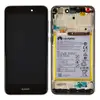 Дисплей для Huawei P8 Lite 2017, Honor 8 Lite, Nova Lite 2016, GR3 2017, P9 Lite 2017 з акумулятором, тачскріном і рамкою, колір чорний, сервісний оригінал мініатюра 1