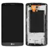 Дисплей LG G3 Stylus D690 з тачскрином у зборі, з рамкою, велика мікросхема, колір сірий мініатюра 1