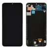 Дисплей для Samsung A507F / DS Galaxy A50s з тачскрином та рамкою в зборі, колір чорний, оригінал із заміненим склом мініатюра 1