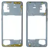 Рамка (середня частина корпусу) для Samsung A715 Galaxy A71 2021, колір срібло мініатюра 1