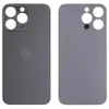 Задняя крышка для iPhone 14 Pro, цвет серый, с большим отверстием под камеру миниатюра 1