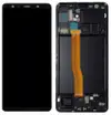 Дисплей для Samsung A750H/DS Galaxy A7 (2018) с тачскрином и рамкой, черный, OLED миниатюра 1