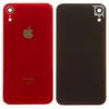 Задняя крышка для iPhone XR, цвет красный, со стеклом камеры миниатюра 1