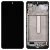 Дисплей для Samsung M526F Galaxy M52 2021 (GH82-27094A) с тачскрином и рамкой в сборе, цвет черный, сервисный оригинал миниатюра 1