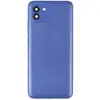 Задня кришка для Samsung A035 Galaxy A03 2022, зі склом камери, колір синій мініатюра 1