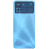 Задня кришка для Xiaomi Poco X4 Pro 5G, зі склом камери, колір синій мініатюра 1