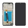 Дисплей для Samsung A226B Galaxy A22 2021 5G, з тачскріном і рамкою в зборі, колір чорний, IPS (TFT) мініатюра 1