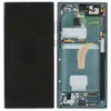 Дисплей для Samsung S908 Galaxy S22 Ultra 2022 (GH82-27489D), з тачскріном і рамкою в зборі, колір зелений, сервісний оригінал мініатюра 1