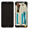 Дисплей для Meizu M2, M2 mini з тачскрином та рамкою в зборі, колір чорний, оригінал мініатюра 1