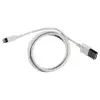 Кабель Lightning для iPhone Aspor A101 Fast Charge 3A, 1m, колір білий мініатюра 1