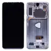 Дисплей для Samsung G996F Galaxy S21 Plus з тачскріном і рамкою в зборі, колір срібний, сервісний оригінал мініатюра 1