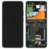 Дисплей для Samsung G988F Galaxy S20 Ultra с тачскрином и рамкой в сборе, цвет черный, сервисный оригинал миниатюра 1
