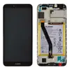 Дисплей для Huawei Honor 7A Pro, Honor 7C, Y6 2018, Y6 Prime 2018 (AUM-L29/AUM-L41/ATU-L21/ATU-L31) з тачскріном, рамкою і батареєю в зборі, колір чорний, сервісний оригінал мініатюра 1