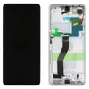 Дисплей для Samsung G998F S21 Ultra (GH82-26035B), с тачскрином и рамкой в сборе, цвет серебро, сервисный оригинал миниатюра 1