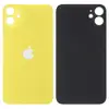 Задня кришка для iPhone 11, колір жовтий, з великим отвором під камеру мініатюра 1