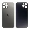 Задня кришка для iPhone 12 Pro, колір чорний, з великим отвором під камеру мініатюра 1