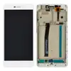 Дисплей для Xiaomi Redmi 4A с тачскрином и рамкой в сборе, цвет белый, оригинал миниатюра 1