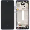 Дисплей для Samsung A528 Galaxy A52s 2021 (GH82-26861A), з тачскріном і рамкою, фіолетовий, сервісний оригінал мініатюра 1