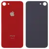 Задня кришка для iPhone 8, колір червоний, з великим отвором під камеру мініатюра 1